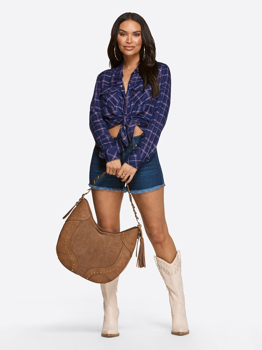 Petunia Shirt - Ocean Cavern Plaid