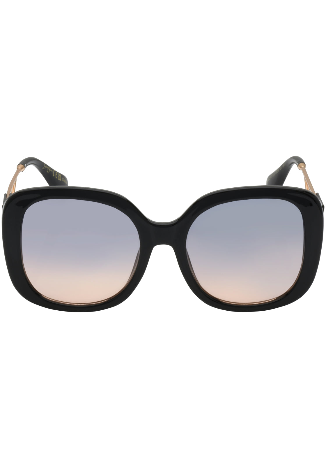 Oversized Oval Sunglasses - Black