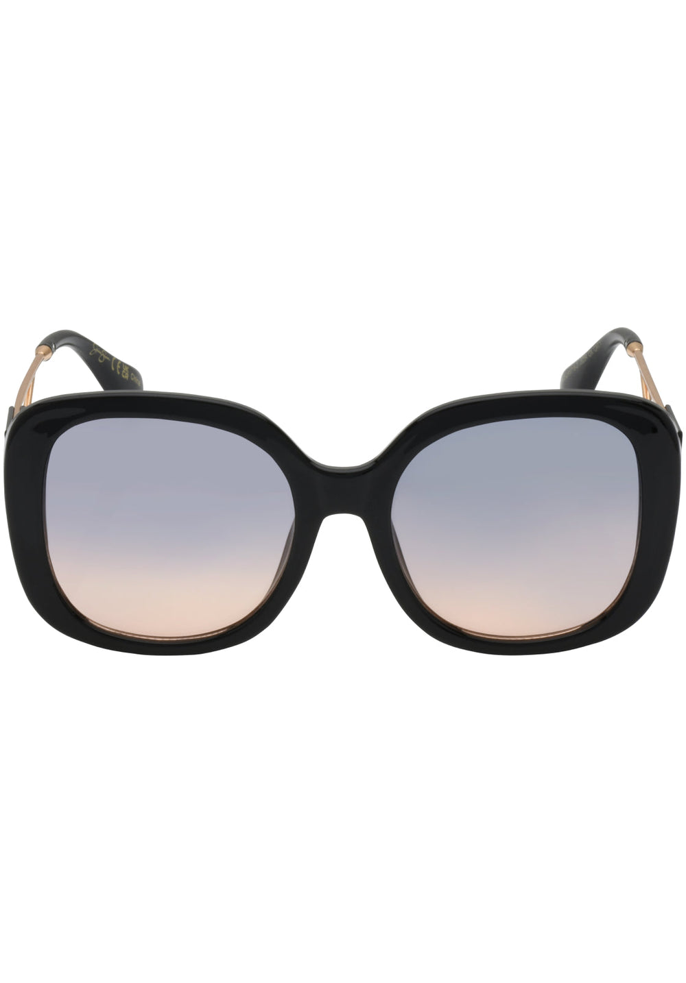 Oversized Oval Sunglasses - Black