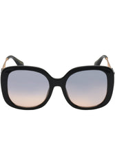 Oversized Oval Sunglasses - Black