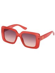 Fashionable Square Sunglasses - Milky Coral