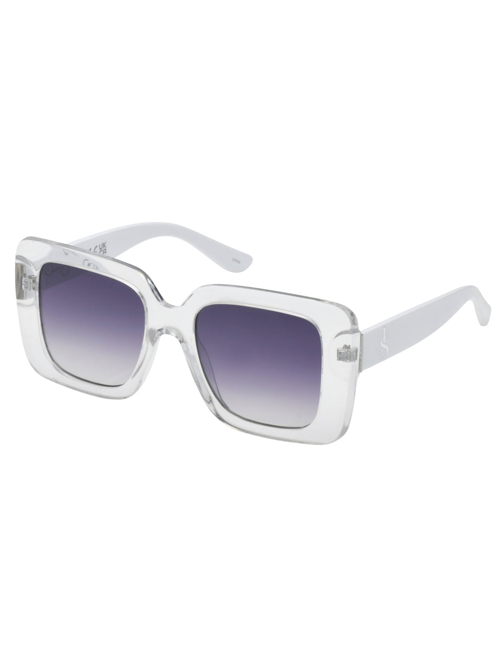 Fashionable Square Sunglasses - Crystal Clear