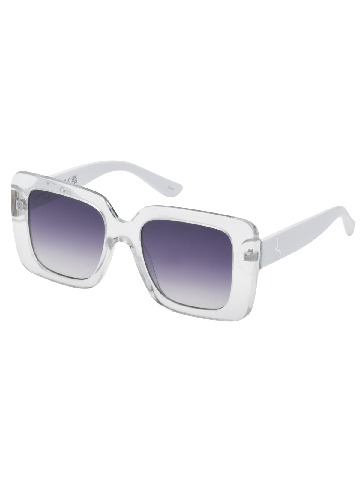 Fashionable Square Sunglasses - Crystal Clear