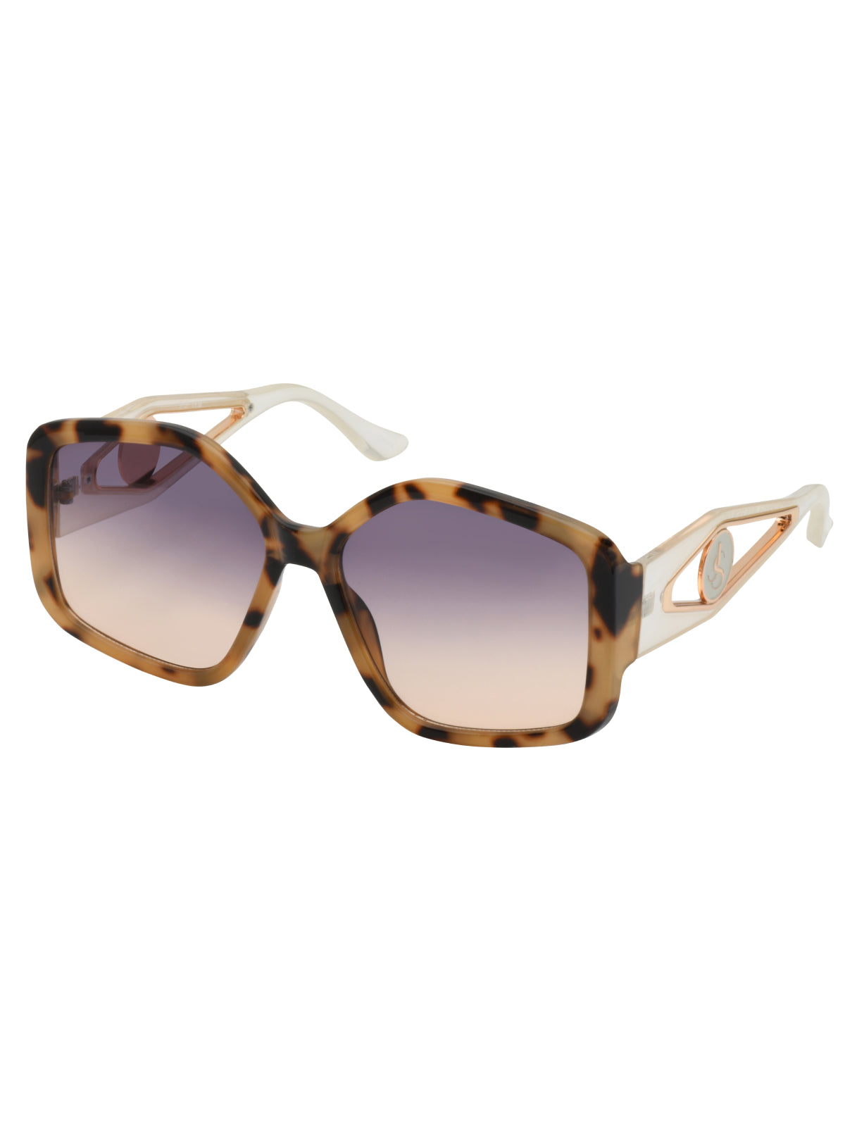 Oversized Geometric Sunglasses - Tortoise & Cream