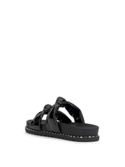 Caralyna Flat Sandal - Black