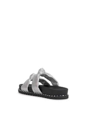 Caralyna Flat Sandal - Silver