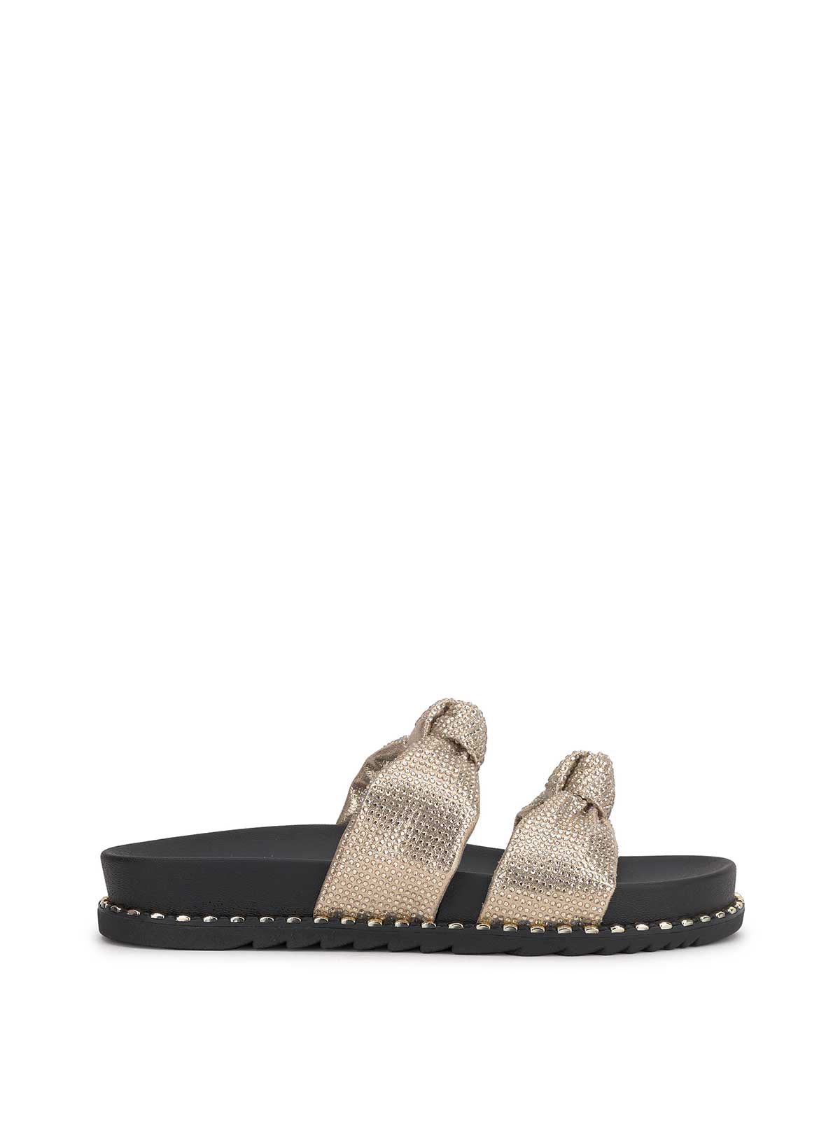 Caralyna Flat Sandal - Champagne