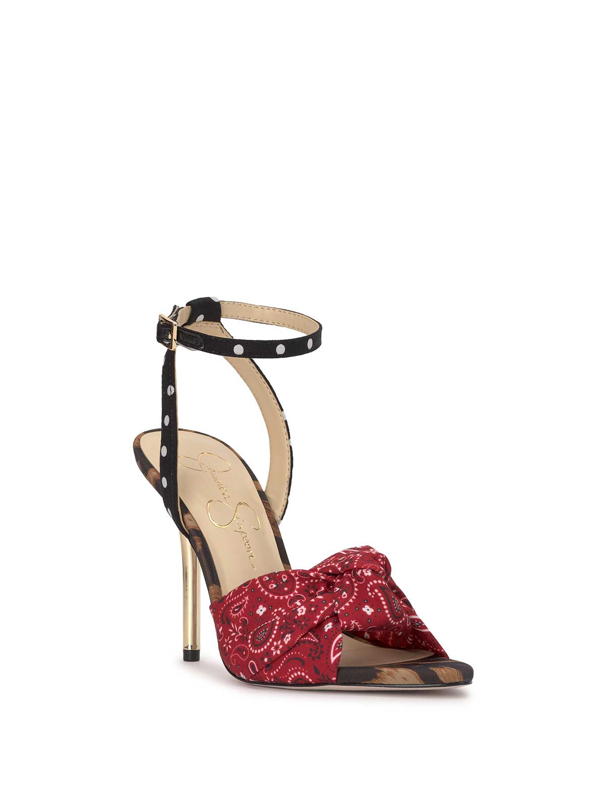 Neveny High Heel - Red Bandana
