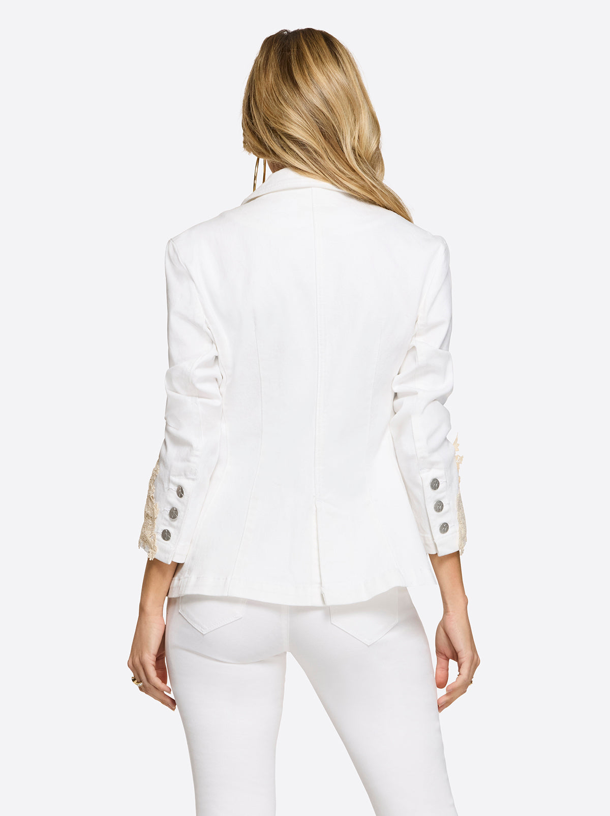 Fitted Blazer - White