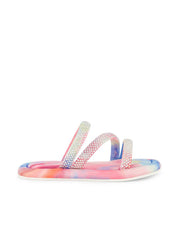 Girls' Kaylen Strap Slippers - Tie Dye