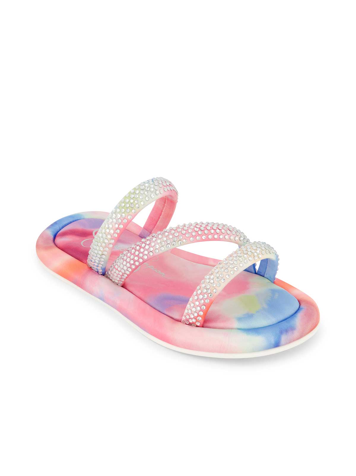 Girls' Kaylen Strap Slippers - Tie Dye