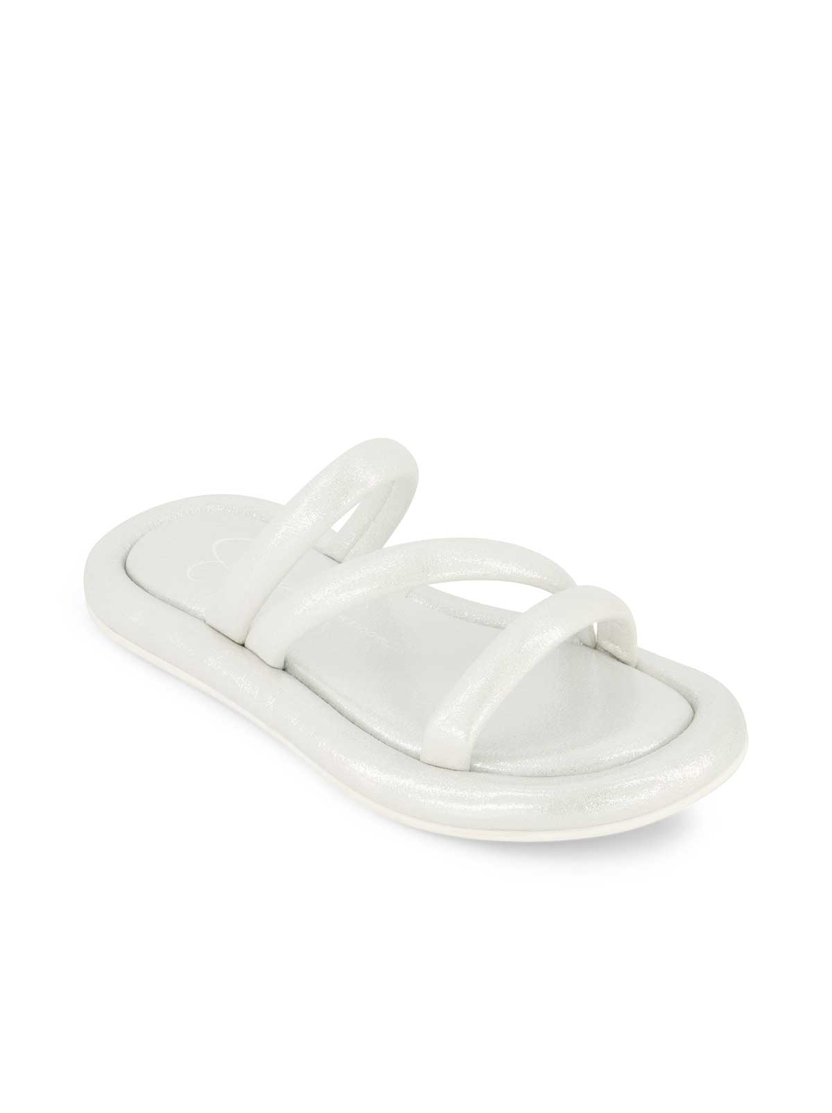 Girls' Kaylen Strap Slippers - Silver
