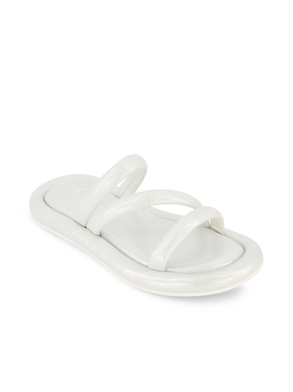 Girls' Kaylen Strap Slippers - Silver