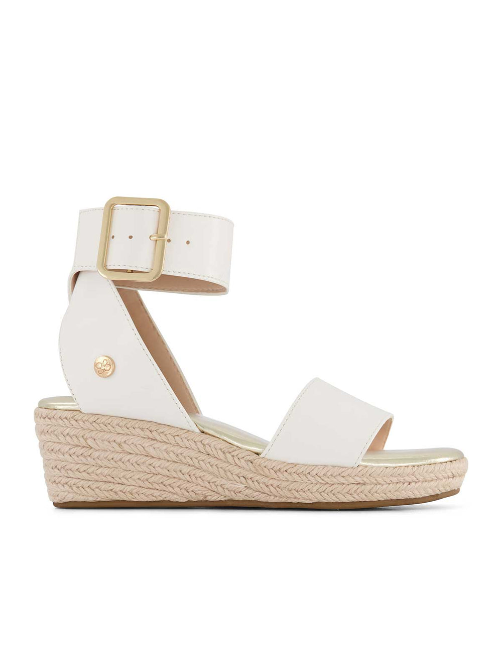 Girls' Asha Cuff Wedge Sandals - White