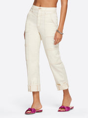 Straight Cargo Ankle - Ecru