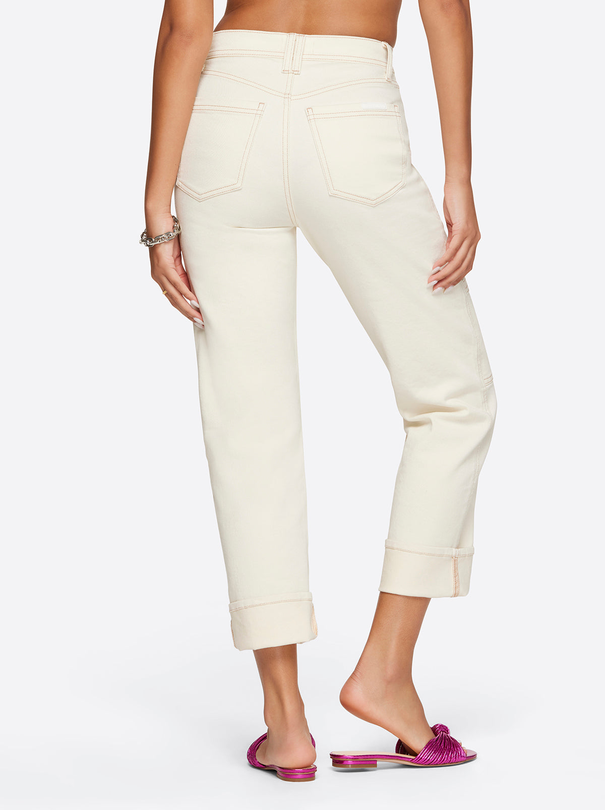 Straight Cargo Ankle - Ecru