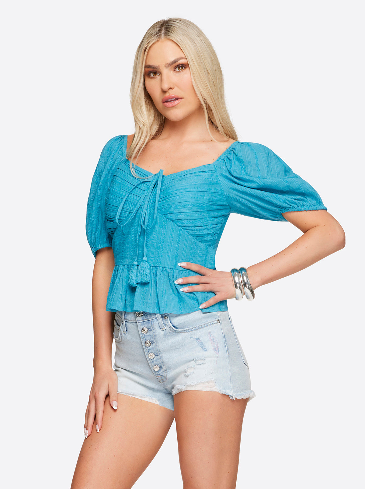 Ami Halter Top - Pagoda Blue