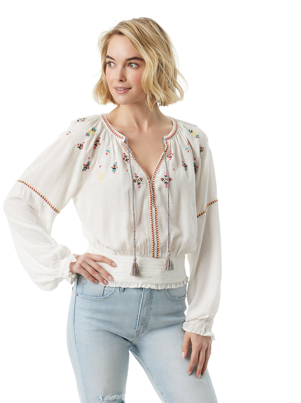 Tanuka Embellished Top - Gardenia