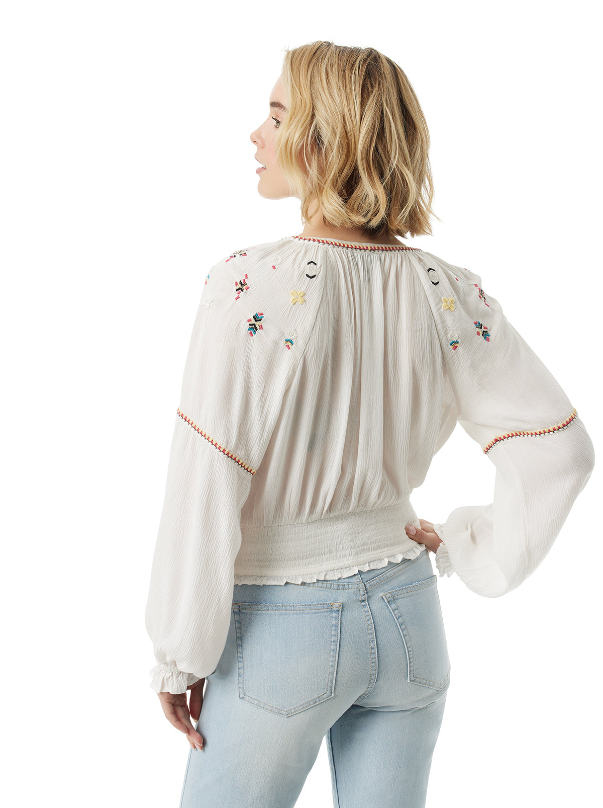 Tanuka Embellished Top - Gardenia