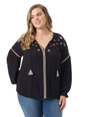 Lissy Embellished Top - Black