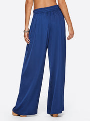 Winnie Wide Leg Pants - Medieval Blue