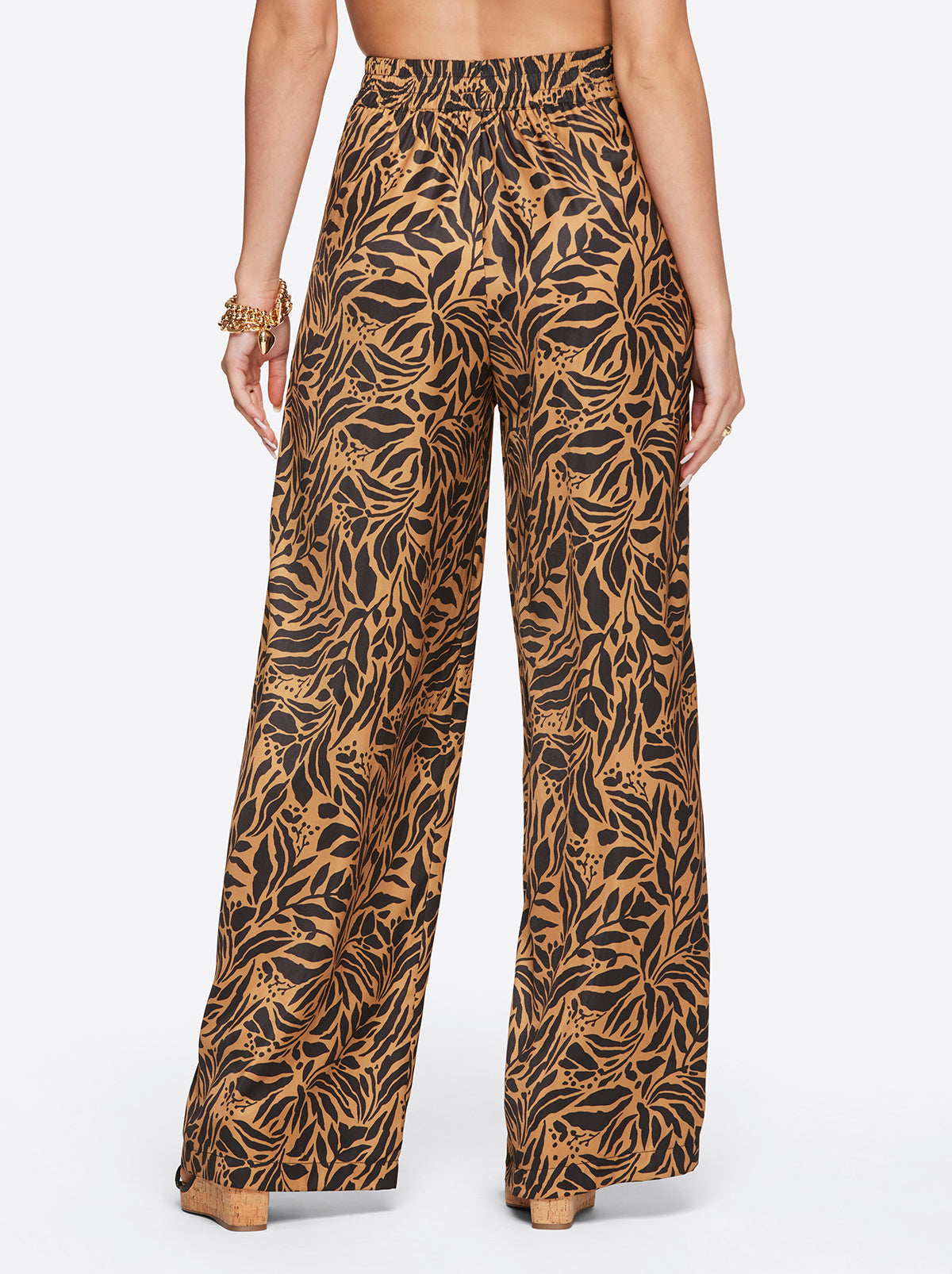 Winnie Wide Leg Pants - Zebra Floral