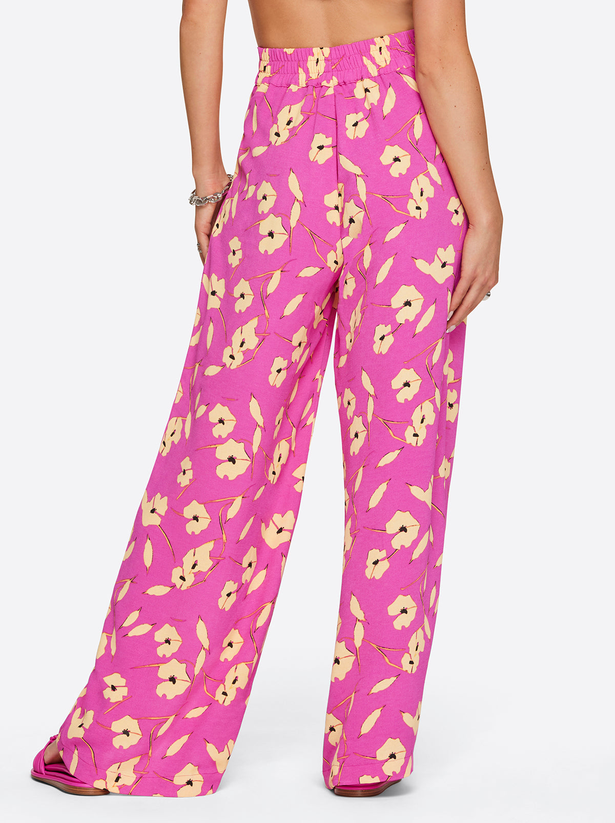 Winnie Wide Leg Pants - Withering Petals
