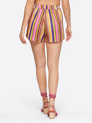 Eliana Short - Rainbow Stripe