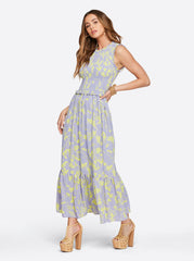 Mira Tiered Ruffle Maxi Dress - Hidden Lotus