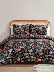 Arcadian Blooms Velvet Duvet Cover  Set