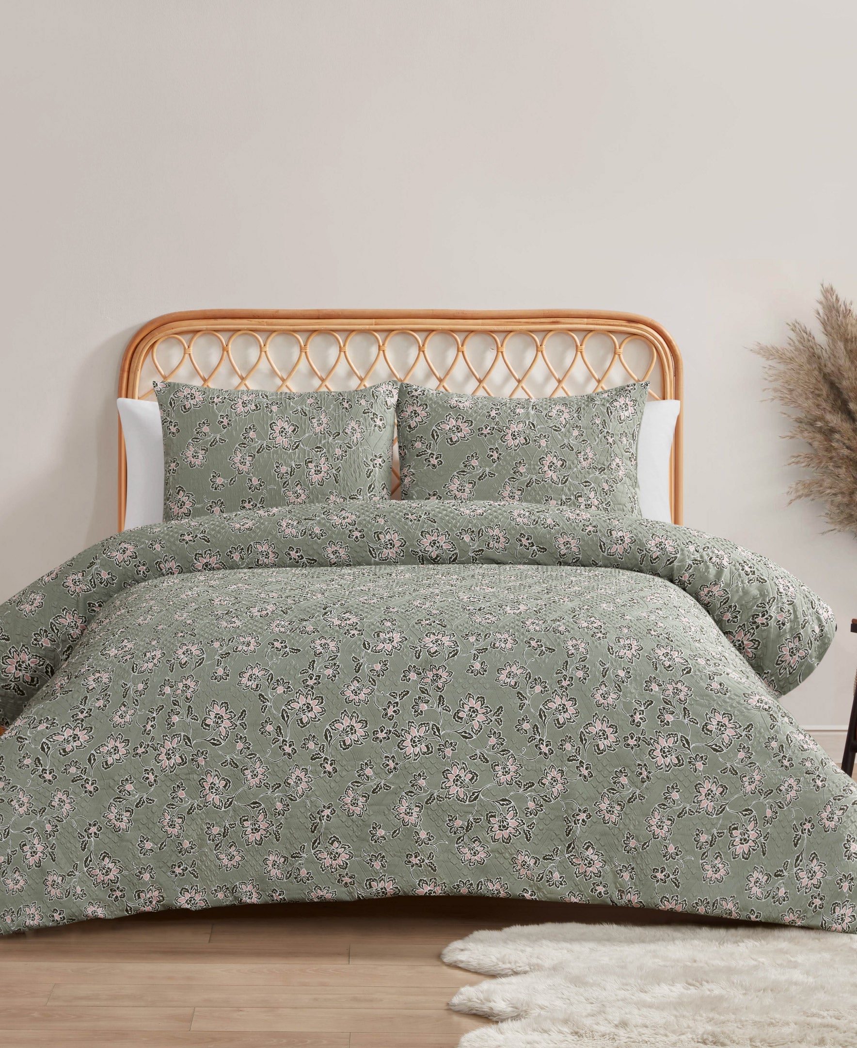 Botanical Embossed Comforter Set