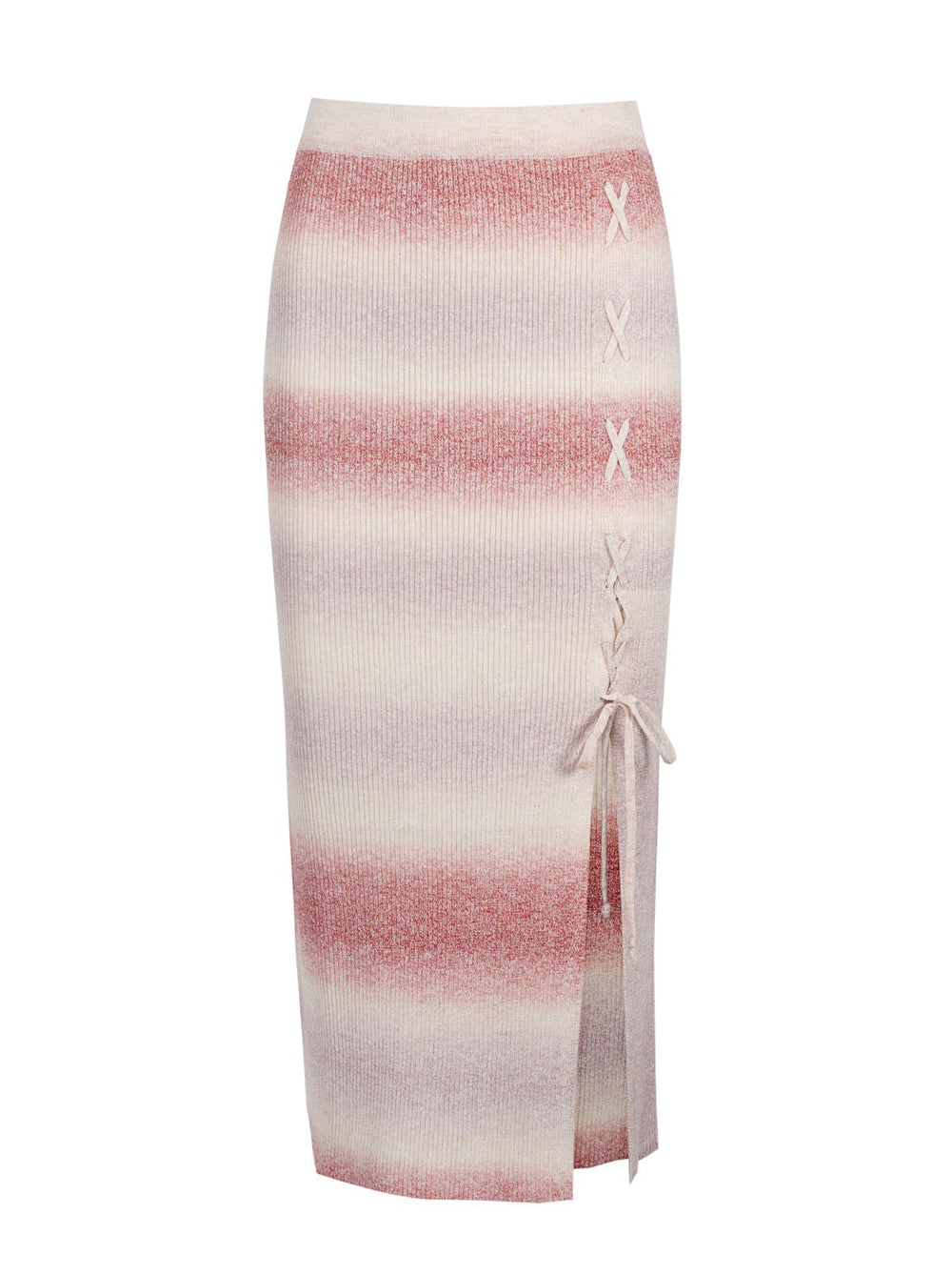 Loti Lace Up Skirt - Chili Oil