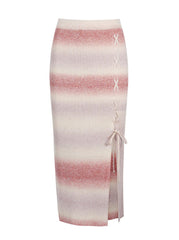 Loti Lace Up Skirt - Chili Oil