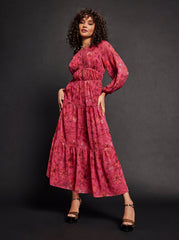 Sasha Maxi Dress - Outlined Blossoms