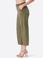Wide Leg Chino - Bronze Green
