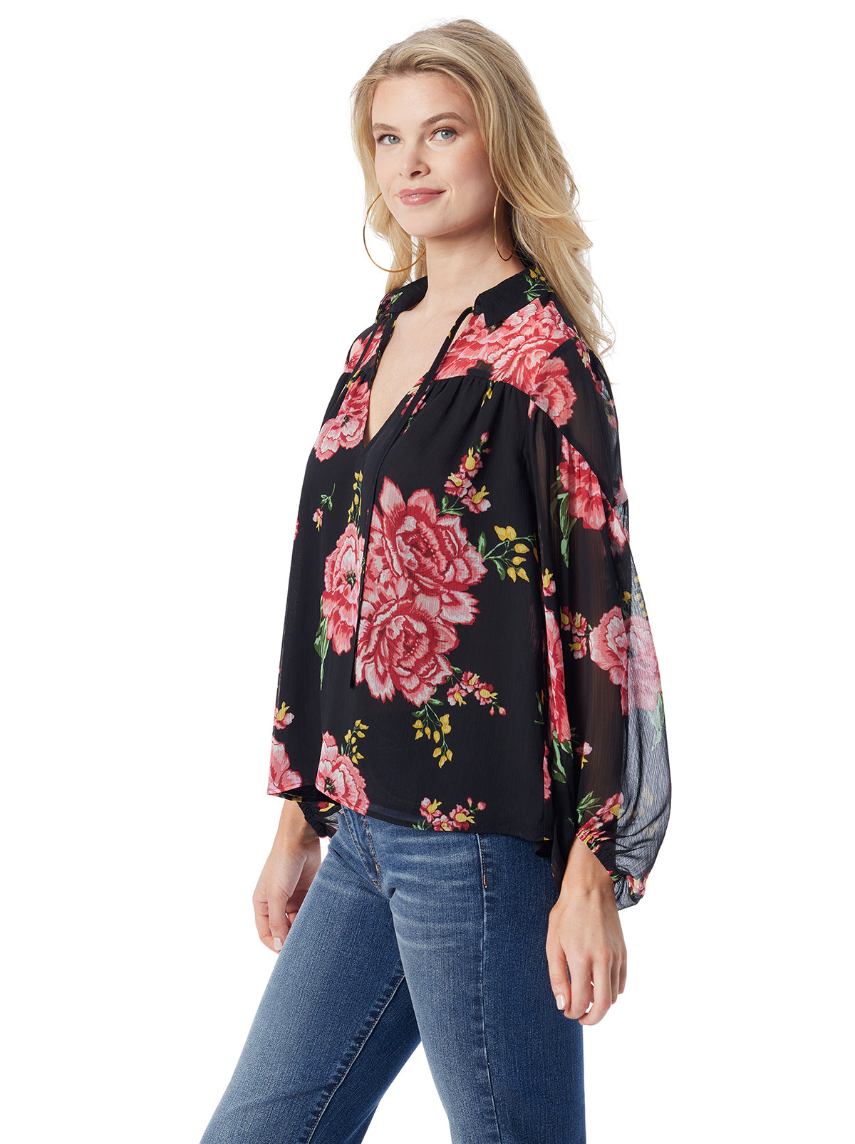 Doris Blouse - Sketchy Roses