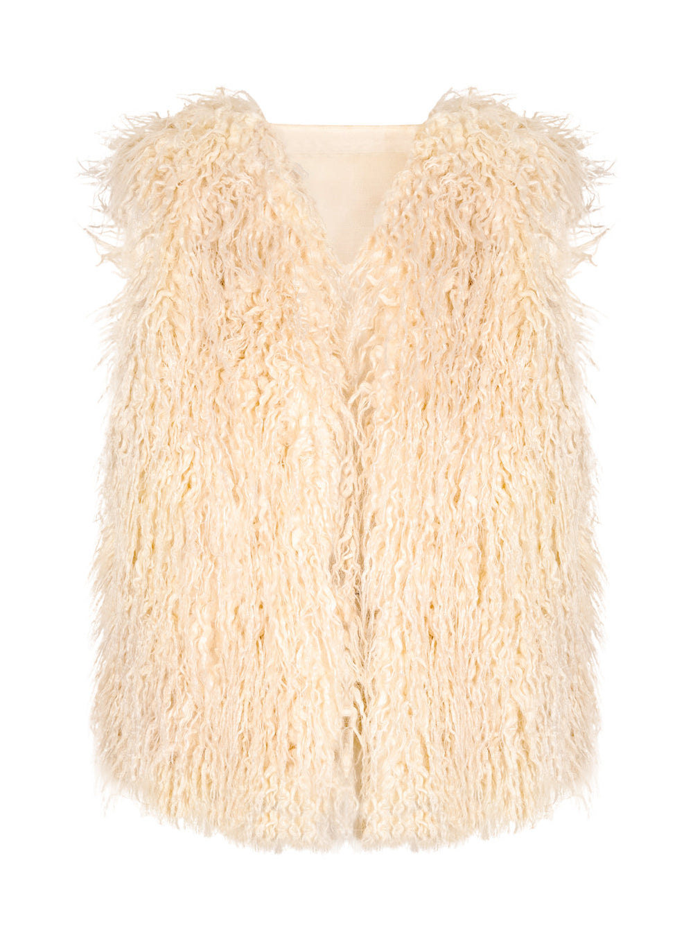 Fur Vest - Gardenia