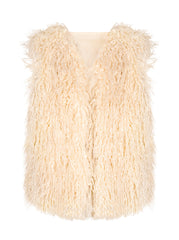 Fur Vest - Gardenia