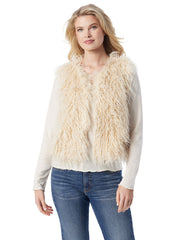 Fur Vest - Gardenia