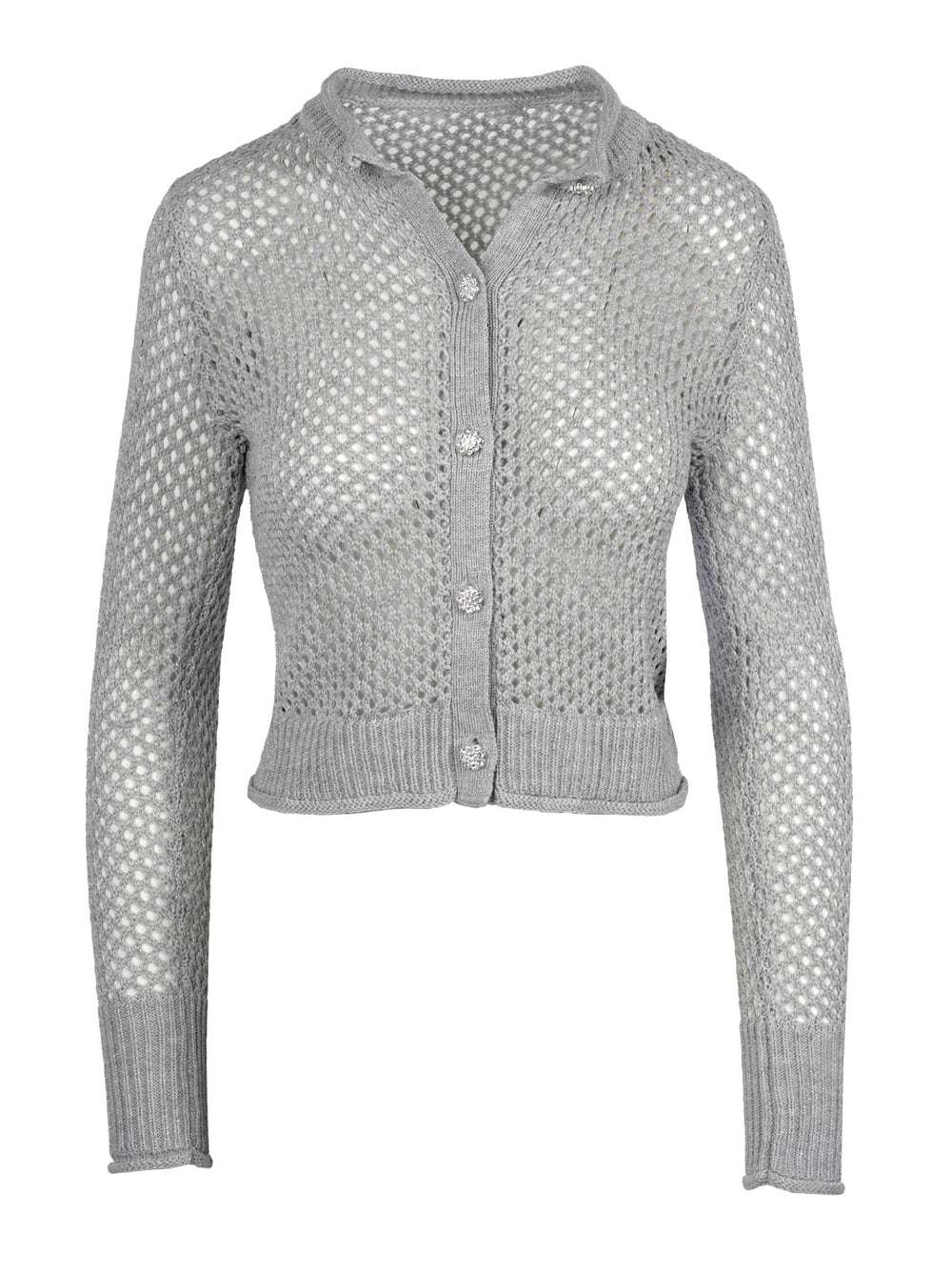 Bianka Cardigan - Metallic Silver