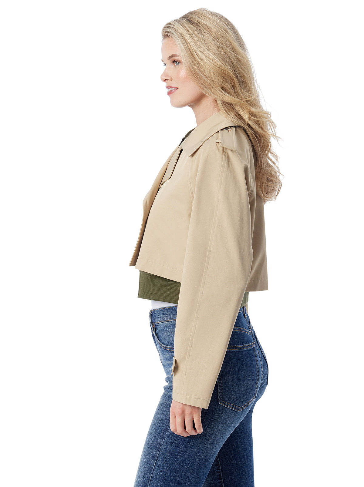 Trench Bomber Jacket - Khaki