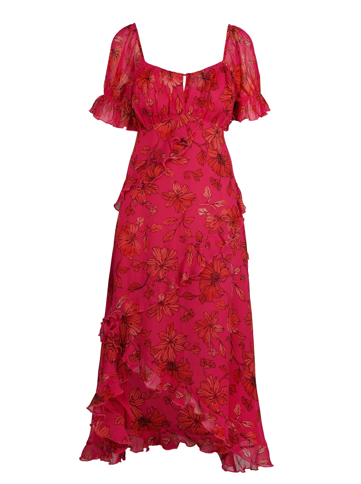 Monique Dress - Outlined Blossoms