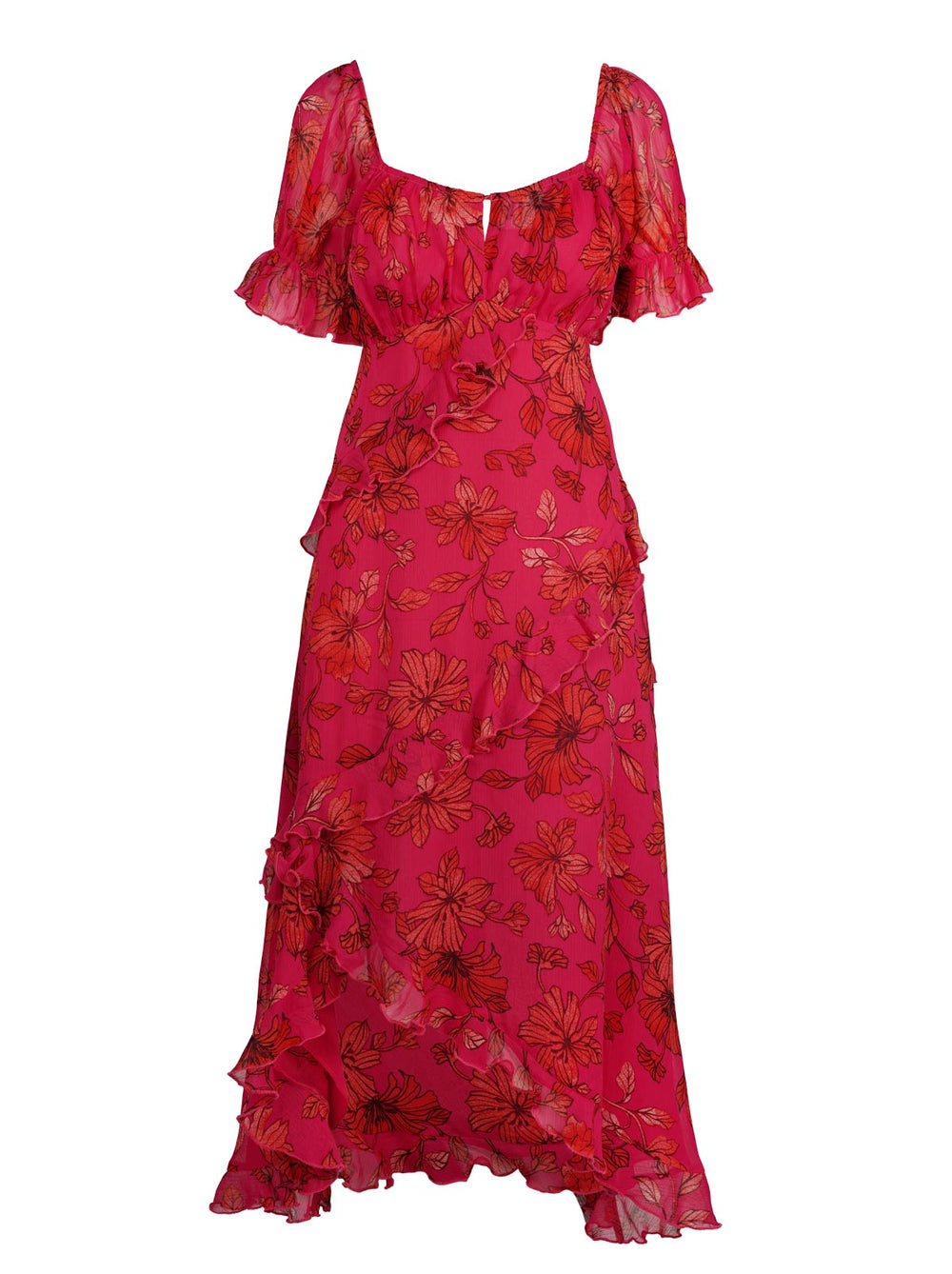 Monique Dress - Outlined Blossoms