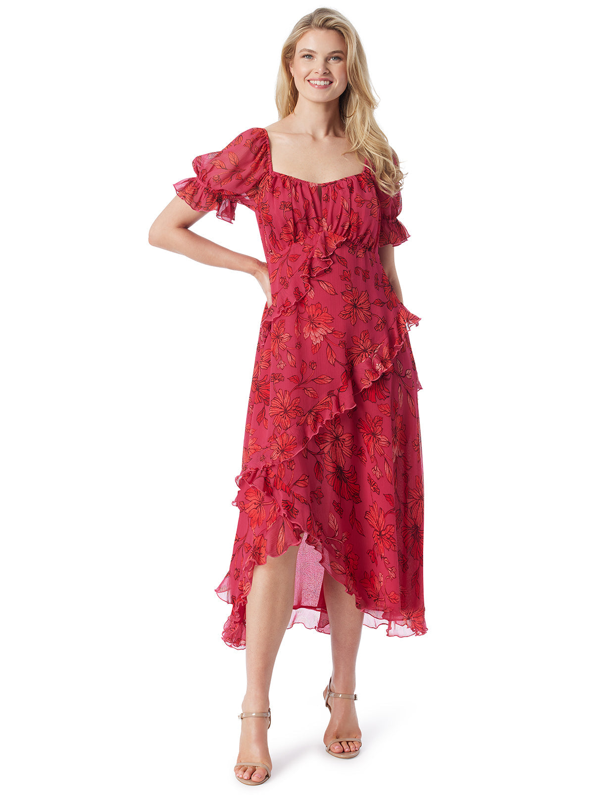 Monique Dress - Outlined Blossoms
