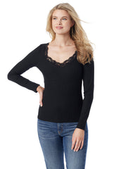 Abbey Sweatheart Top - Anthracite