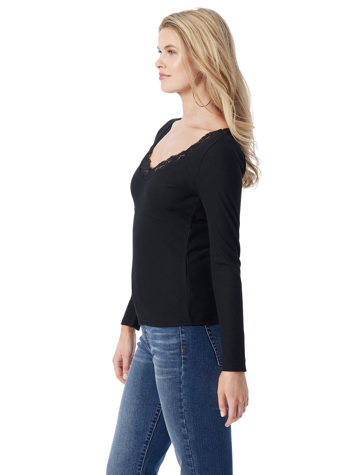 Abbey Sweatheart Top - Anthracite