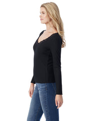Abbey Sweatheart Top - Anthracite