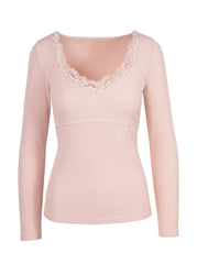 Abbey Sweatheart Top - Silver Pink