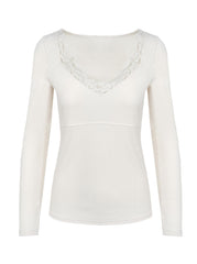 Abbey Sweatheart Top - Gardenia
