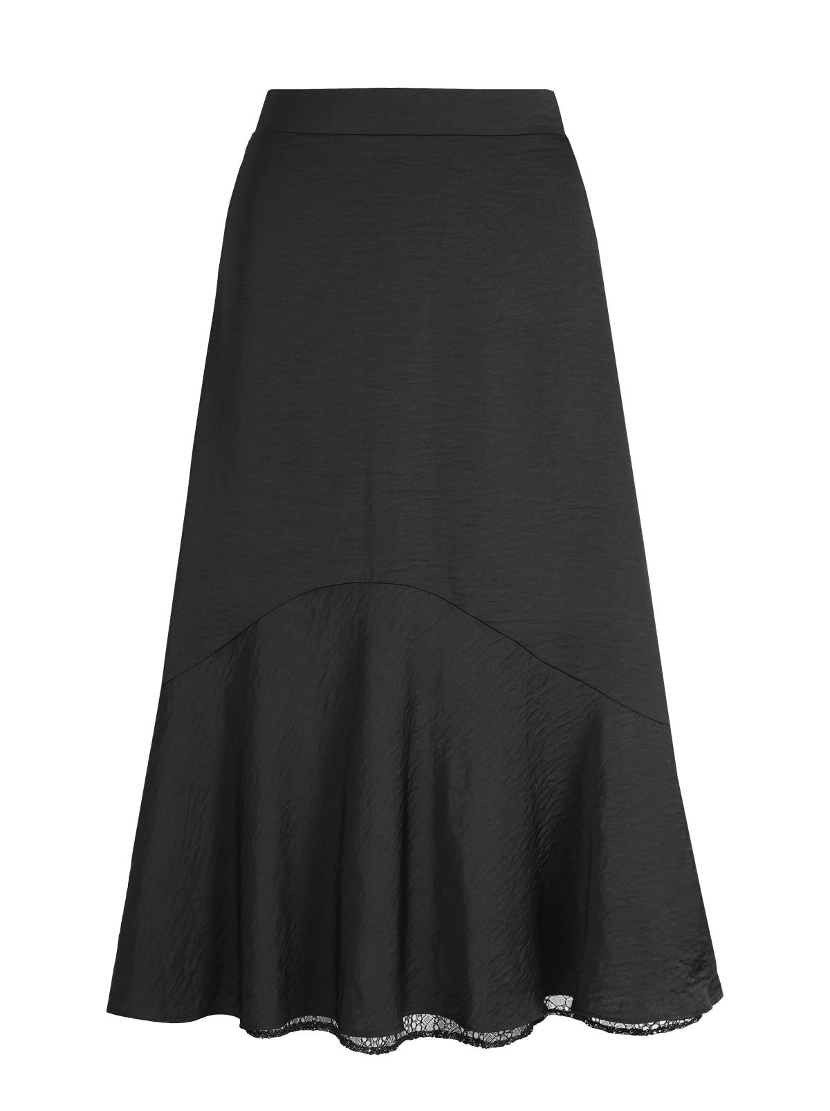Haven Lace Hem Skirt - Anthracite